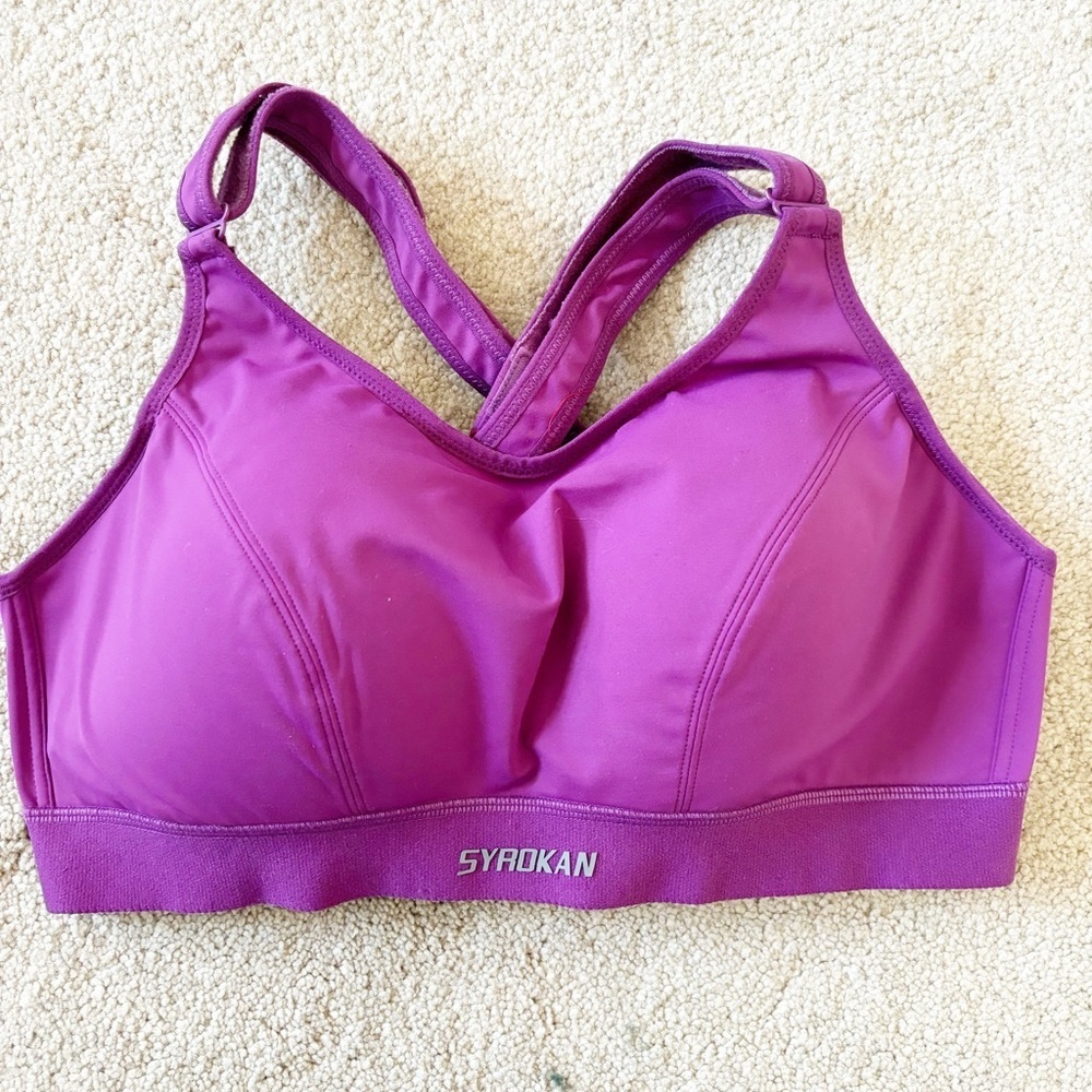 Purple Adjustable Sports Bra Size 36D